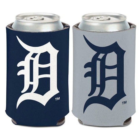 Detroit Tigers 12oz Two Sided Can Cooler [NEW] MLB Coozie Koozie Beer Drink Cover