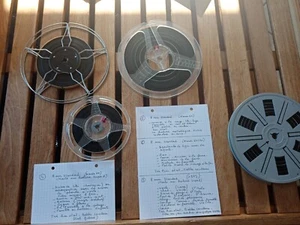 Lot 4 Films amateur 8mm bobine:vacance neige ski/voile/St malo/St brevin-1960/70 - Photo 1/3