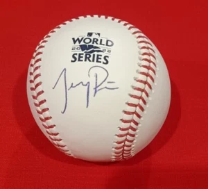 Jeremy Pena Astros MLB Autographed Signed 2022 World Series MVP Baseball JSA - Picture 1 of 3