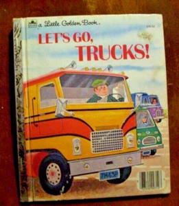 Little Golden Book LET'S GO, TRUCKS! 1973 FREE SHIPPING! - Picture 1 of 1