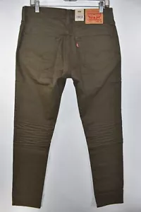 New Levi's 511 Slim Stretch Olive Khaki Brown Jeans Mens Size 32x34 - Picture 1 of 13