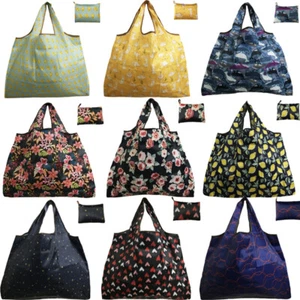 Bolsos de mano plegables para el hogar reciclaje compras reutilizables comestibles alimentos vegetales - Imagen 1 de 45