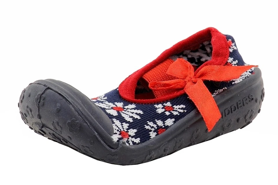 Skidders Infant Toddler Girl's Blue Daisies Skidproof Mary Janes Shoes - Imagem 1 de 4