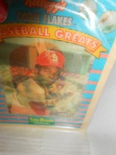 ⚾ Rare 3D Kellogg's Corn Flakes Baseball Card Lou Brock Pitcher Cardinals 1991