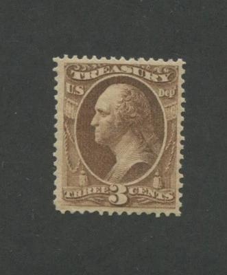 1873 United States Treasury Dept. Official Stamp #O74 VF Mint Lightly Hinged OG - Image 1 of 2