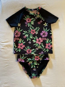 Sugar & Jade The Children’s Place Swim Suit Girl Size M (10) Tropical Print - Picture 1 of 16
