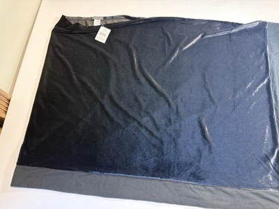 J. Jill Women's Black Asymmetrical Velvet Tweed Poncho ONE SIZE NWT - Image 1 of 4