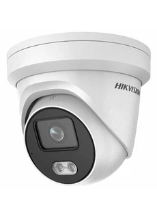 Hikvision DS-2CD2347G1-LU 4mm 4MP IP POE Microphone ColorVu White - Picture 1 of 2