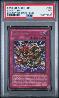 2003 Yu-Gi-Oh! Last Turn Legacy of Darkness LOD Unlimited Ultra Rare PSA 7 - Image 1 of 2