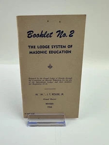 Booklet No.2 The Logen System of Masonic Education Revised 1966 Reprint 1967 - Bild 1 von 9