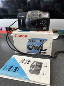 Cámara vintage Canon Sure Shot Owl AF 35 mm en caja con instrucciones - Imagen 1 de 12