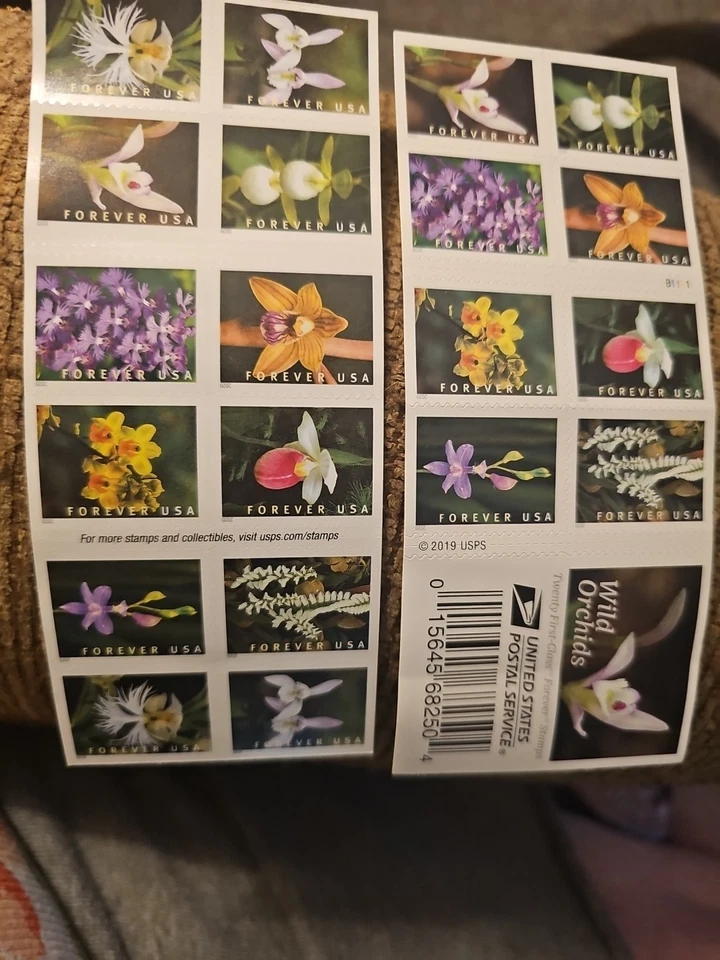 Wild Orchids forever booklet (20 stamps) 2019. Free Shipping - Image 1 of 1