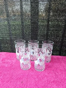 Landgänse Blauband Gans 5er Set Vintage Trinkgläser - Bild 1 von 4
