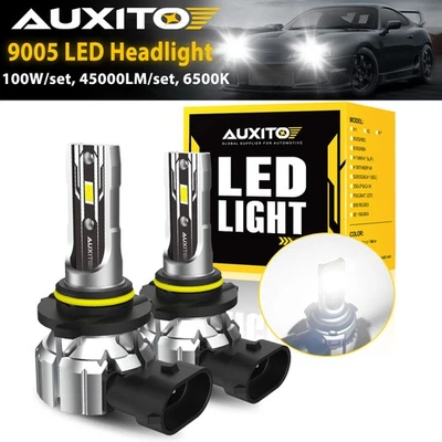 AUXITO 9005 LED Bulb Headlight Conversion Kit 450000LM  Bright 6000K Cool White - Imagem 1 de 4