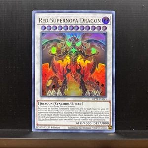 Red Supernova Dragon GFTP-EN045 Yugioh Ghosts From the Past Has Print Line - Picture 1 of 4