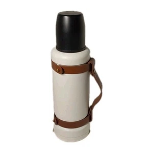 Magnolia Hearth & Hand Joanna Gaines Thermos, New without Tags White Leather - Picture 1 of 8