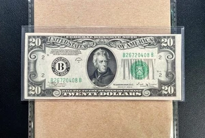 Fr. 2056-B 1934B $20 Federal Reserve Note NEW YORK - XF/ AU - Picture 1 of 2