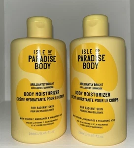 ISLE OF PARADISE BODY BRILLIANTLY BRIGHT BODY MOISTURIZER 9.46 fl oz Lot Of 2 - Picture 1 of 1