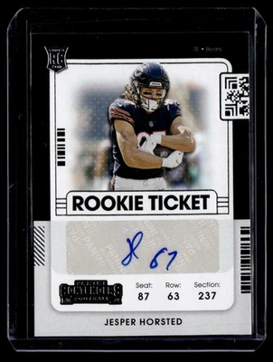 2021 Panini Contenders Rookie Ticket Auto Jesper Horsted #284 R - Image 1 of 2