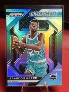 Brandon Miller 2023-24 Panini Prizm #17 Emergent Silver Prizm (RC) Hornets - Bild 1 von 1