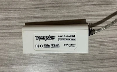 Rock Band ViPowER 4 Port Hub USB 2.0 Dongle VP-H209B Xbox 360 Wii PS2 PS3 OEM - Image 1 of 4