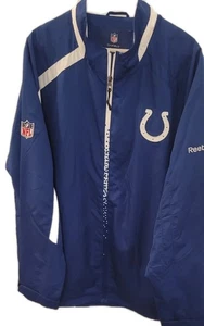 Indianapolis Colts Jacket Men's LARGE Reebok AFC On Field Full Zip NEW - Picture 1 of 18