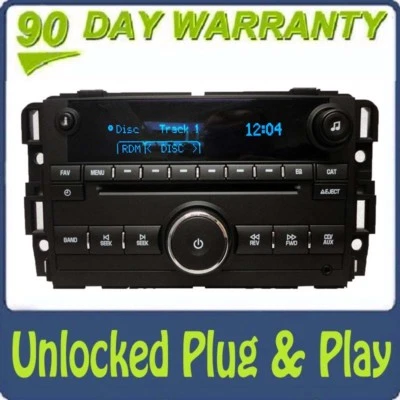 UNLOCKED Chevrolet GMC Buick Radio Stereo Receiver MP3 CD Player AUX OEM AM FM - Image 1 of 4