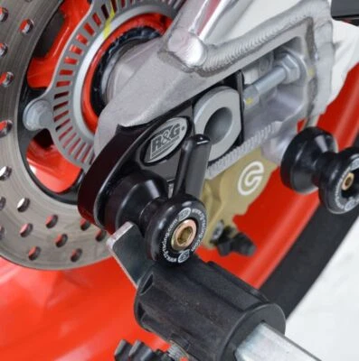 Carretes de algodón negro R&G Racing desplazados para Aprilia RSV4 1100 2019-2024 de fábrica Foto 1 de 4