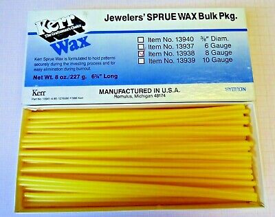 Kerr Wax Angusswachs 3,26 Mm Gelb Nur 9,00 Euro No.13938 8 G ältere Lagerware • 9€