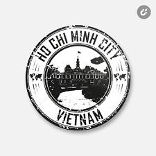 Ho Chi Minh Stadt Vietnam Reisen | 4"" x 4"" runder dekorativer Magnet