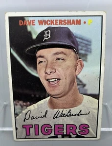 1967 Topps Dave Wickersham #112 Detroit Tigers - MLB béisbol - envío gratuito - Imagen 1 de 2