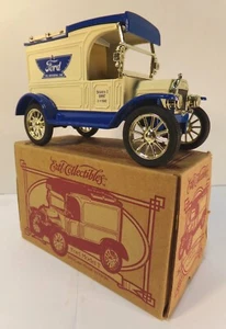 ERTL 1995 Ford Model T 1913 Die Cast Metal 1/25 Scale Blue Beige In-Box 092722WT - Picture 1 of 4
