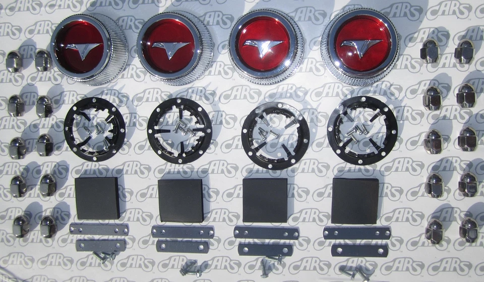 1965 Buick Special, Skylark, GS, Sportwagon Wheel Caps & Nuts Kit. Complete - Imagem 1 de 4