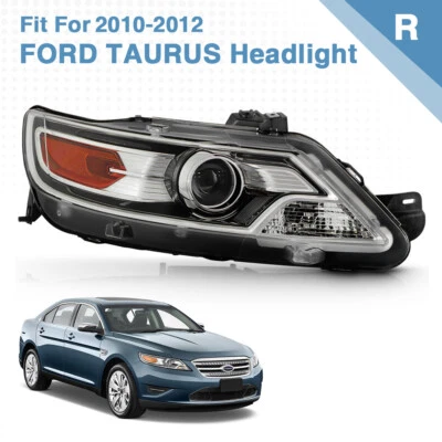 Halogen Projector Headlight For 2010-2012 Ford Taurus SE SEL Limited Right Side Foto 1 de 4