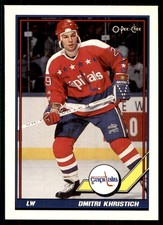 1991-92 O-Pee-Chee Dmitri Khristich Washington Capitals #78