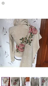 Juicy Couture Y2K Floral Embellished Tracksuit New - Picture 1 of 11