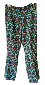 Pantalón Zara Mujer Estampado Geométrico Talla L Multicolor Oficina Elástico Ciudad - Imagen 1 de 7