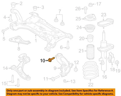 Componentes de suspensión Ford OEM 12-19 C-Max-perno superior de nudillo W715490S442 Foto 1 de 2