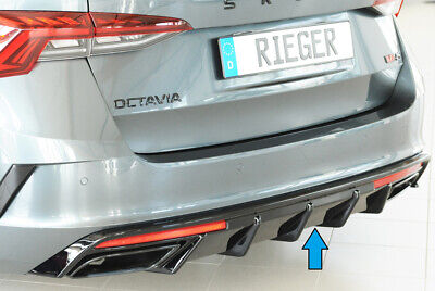 Rieger Diffusor Für Skoda Octavia RS NX Combi Limo Mit AHK Heckeinsatz Schwarzgl • 272.42€