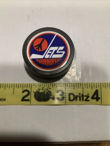 Vintage Winnipeg Jets Hockey Puck Magnet NHL Cover