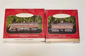 Hallmark Keepsakes-746 Norfolk and Western, Locomotive + Tender, dated 1990 - Picture 1 of 1