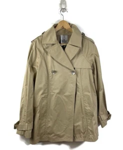 Tibi Women's Size 6 Long Sleeve Double Breasted Collared Trench Coat Brown - Picture 1 of 14