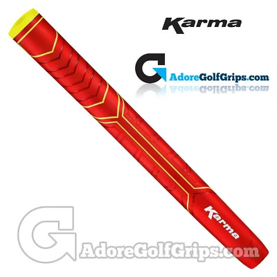 Karma Big Softy Jumbo Pistol Putter Grip - Red / Yellow + FREE Tape - Image 1 of 2