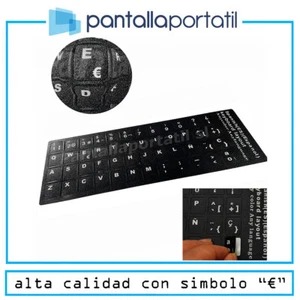 Pegatina Profesional para teclado de ordenador portátil negro Dell en español... - Imagen 1 de 3