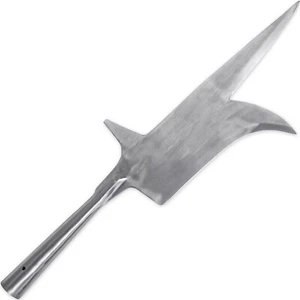 Cabeza de lanza Bill de hierro forjado a mano de inspiración medieval diseño único antiguo - Imagen 1 de 4