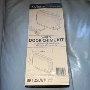 KIT DE TIMBRE CON CABLE NUTONE / BROAN BK125LWH 16 VOLTIOS, 2 PULSADORES ILUMINADOS BLANCO - Imagen 1 de 1