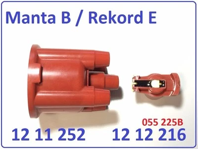 Zündverteilerkappe + Zündverteilerläufer OPEL Manta B / Rekord E - Bild 1 von 3