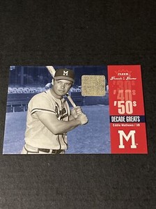 2006 Eddie Mathews Fleer Greats of the Game Decade Greats '50's Game Used Pants