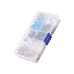 Irregular Crushed Glass Drilled Gemstone Chips Diy Charm Beads - Picture 1 of 12