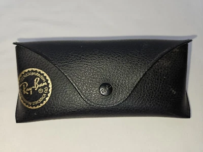 Gafas de sol Ray-Ban solo estuche de cuero - negras Foto 1 de 4